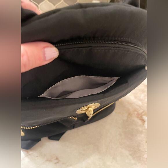 Baggallini Naples convertible Black Backpack with Gold Details main image 4